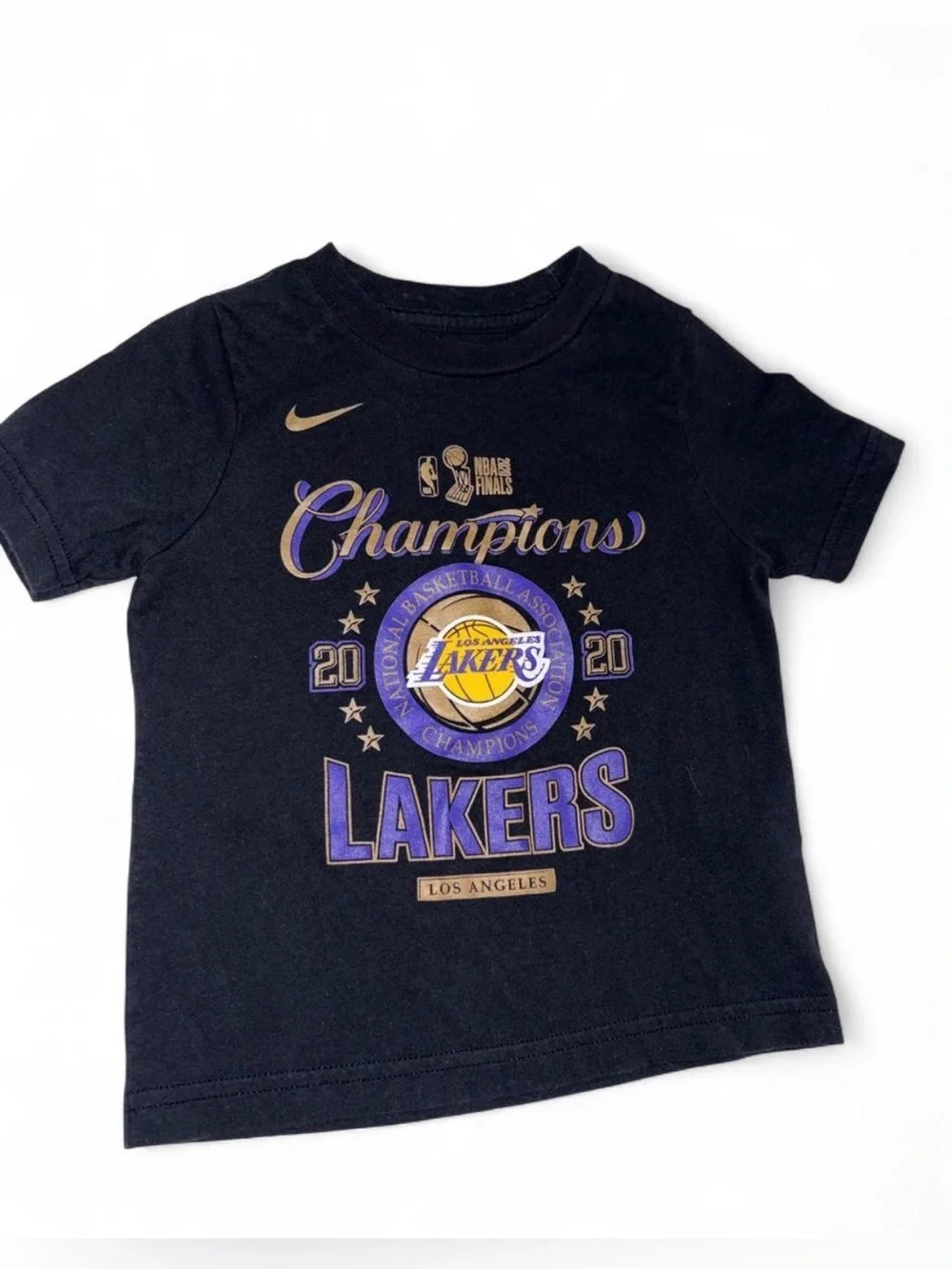 Nike Los Angeles Lakers Black 'Champions' Kids T-Shirt size 2T